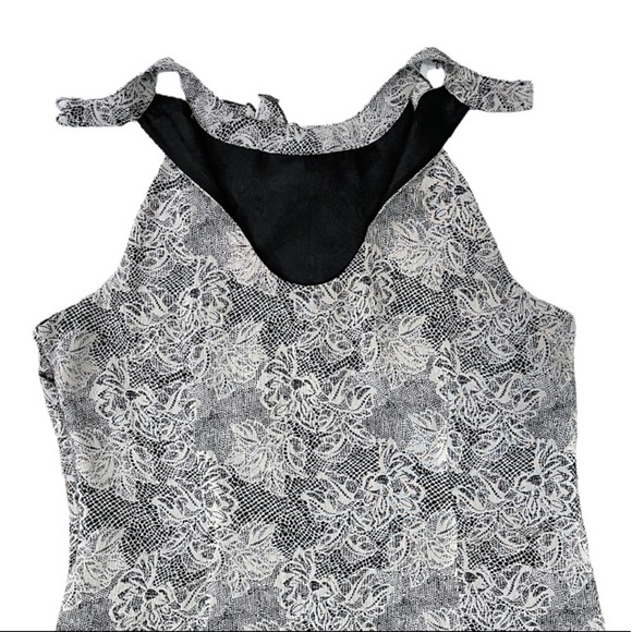 ECI New York Ruffle Bib Halter Dress sz 6 - Picture 6 of 14